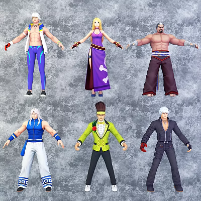 Modern Game Characters Characters 3d model Modern Game Characters Characters 3d model