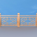 Railing Guardrail Fence 3d model