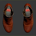 Stylish Red Leather Ankle Boots With Zipper Design And Block Heel