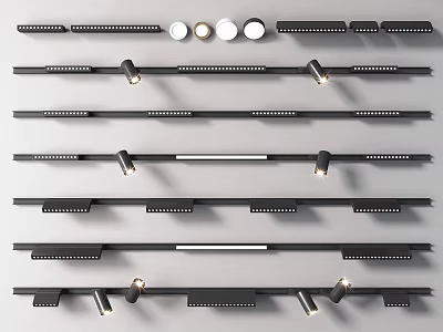 Modern LED Downlights and Spotlights for Home Interior Ceiling Lighting Fixtures 3d model