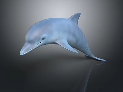 Glossy Blue Dolphin Shaped Household Decor Figurine 3D Model Smooth Surface 3d model Glossy Blue Dolphin Shaped Household Decor Figurine 3D Model Smooth Surface 3d model