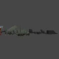 Advanced Military Weapon System With Missile Launcher Radar And Support Vehicles