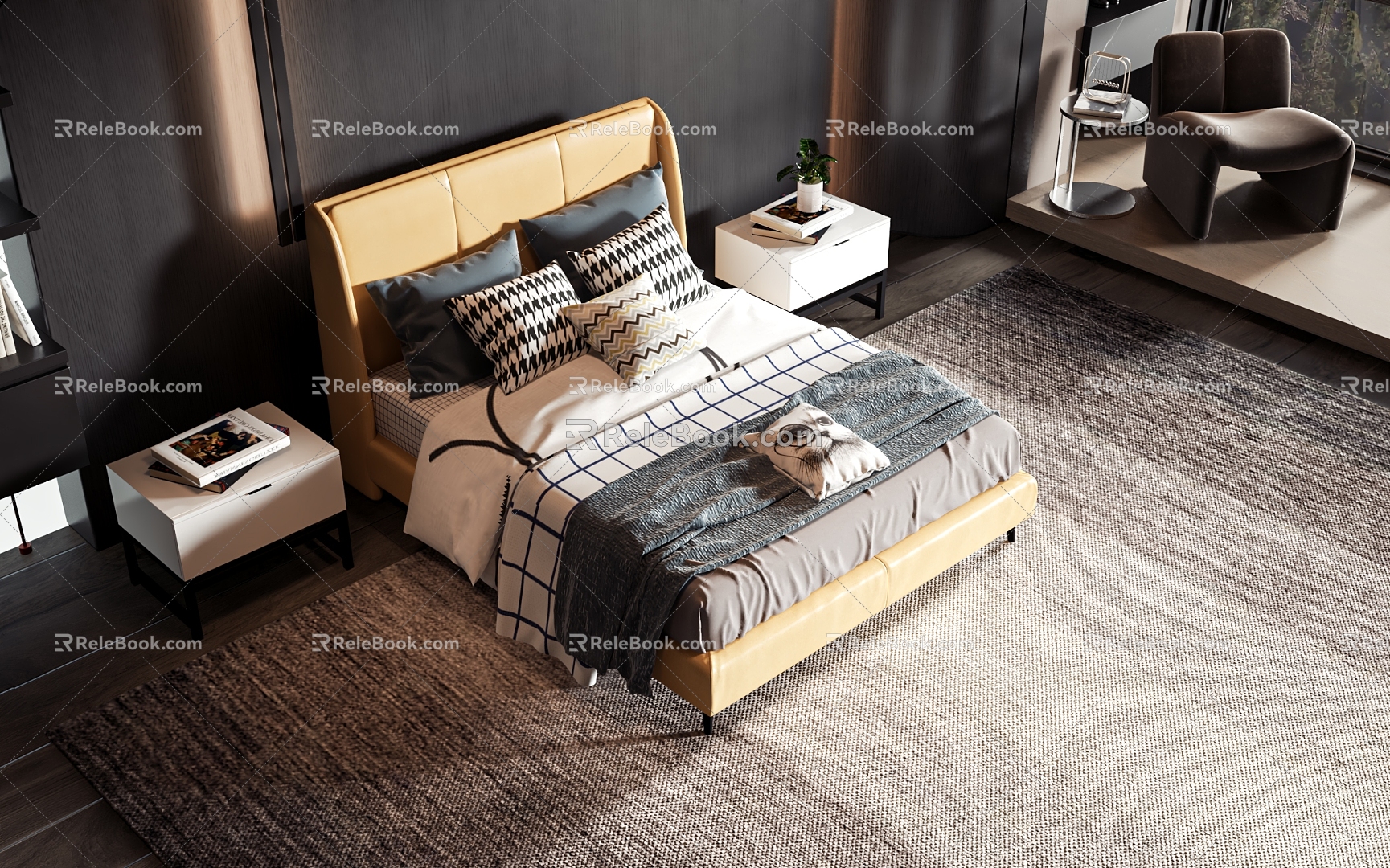 Nordic style commodity bed model