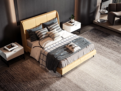 Nordic style commodity bed model