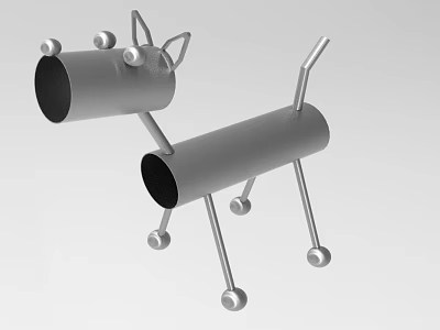 Creative animal modeling jewelry cute Nafu 1087 3d model