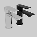 Contemporary Chrome Faucet With Single Handle And Smooth Surface For Modern Bathroom