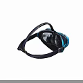 Professional Diving Mask With Blue Frame Clear Lens And Black Strap