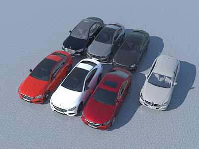 Hyundai Cars Mercedes-Benz Cars 3d model