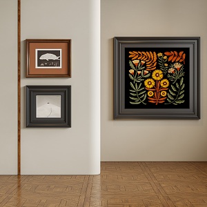 Modern Hanging Paintings 3d model