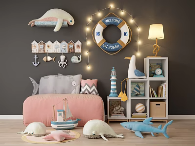 Nordic Bookcase 3d model