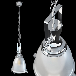 industrial loft chandelier 3d model