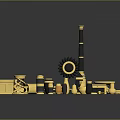 Stylish Gold And Black Decorative Household Items For Home Accessories