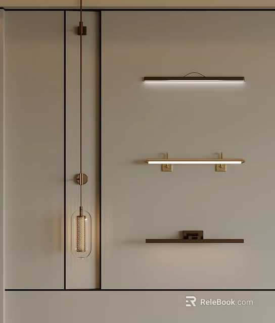 Modern Wall Lights Design With Sleek Metal Frame And LED Lighting For Interior Decor 3d model 
