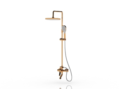 Modern large shower 3d model