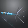 Modern hook and claw weapon electronic technology claw hook mechanical claw 3d model
