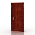 Modern Interior Door Solid Wood Door 3d model