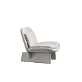Turquoise Upholstered Modern Accent Chair With Comfortable Cushion And Unique Legs