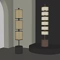 The ancient floor lamp 3d model