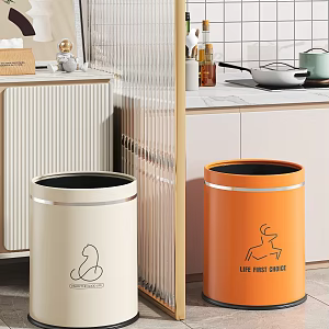 Light Luxury Trash Bin Side Cabinet Bucket Cabinet Decorative Painting Cabinet 3d model