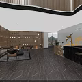 Modern Hotel Lobby Interior Design With Large Windows Natural Light And Green Plants