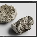 Natural Stone and Wood Materials with Rough Textures for Decorative Use