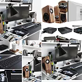 Modern Computer Desk 3d model