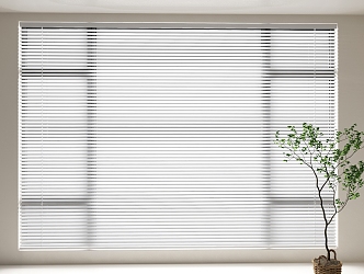 Modern Venetian Blinds Home Silent Blinds Cream Blinds 3d model