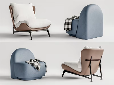 Modern Sofa Chair Leisure Chair 3d model