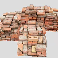 red brick building material scanning red brick scanning brick 3d model