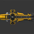 Golden And Black Mechanical Device With Complex Structure And Metal Components