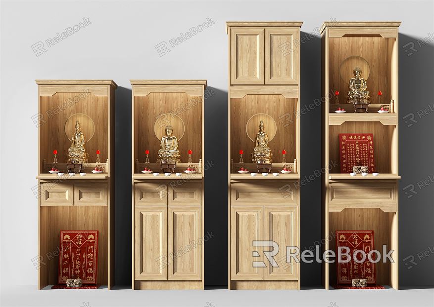 Modern Buddhist Cabinet model