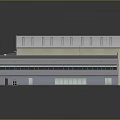 Feyair Exhibition Center Modern Building Design With White Striped Roof Exterior