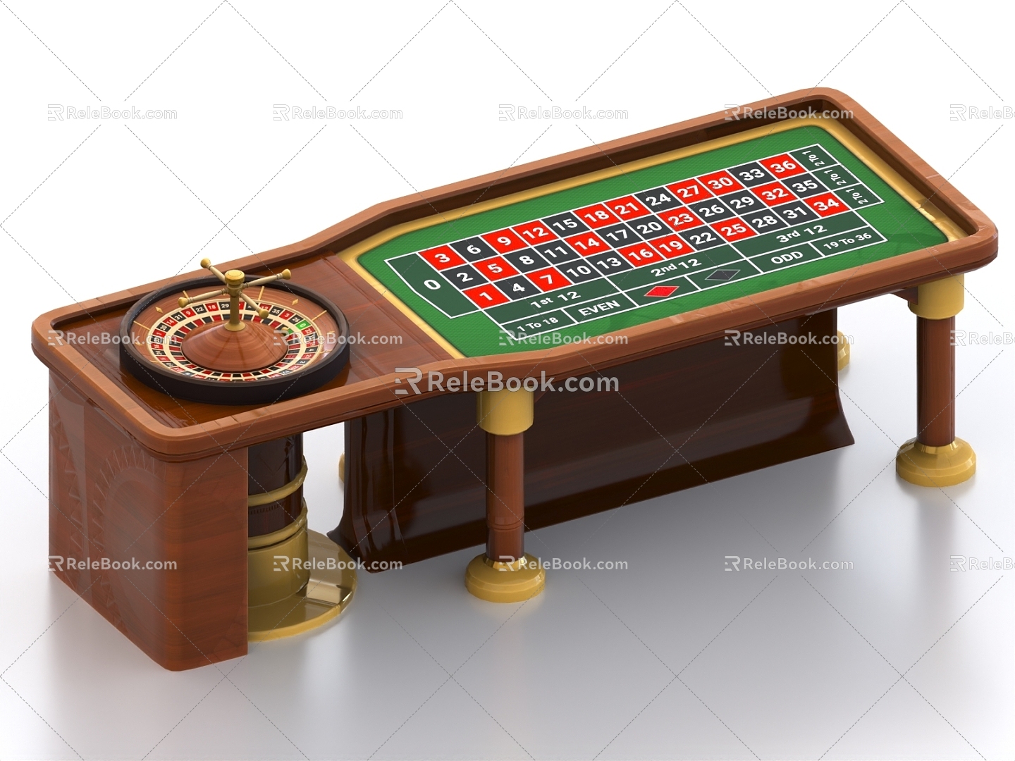 Poker Table Entertainment Table Mahjong Table Roulette Table Entertainment Table Table Game 3d model