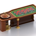 Poker Table Entertainment Table Mahjong Table Roulette Table Entertainment Table Table Game 3d model