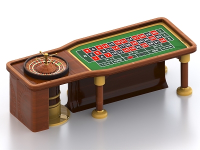 Poker Table Entertainment Table Mahjong Table Roulette Table Entertainment Table Game 3d model