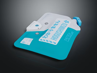 Lightweight Mini Medical Device With Blue And White Design For Clinical Applications 3d model