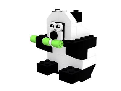 Lego toy modern building blocks 3d model