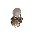 Industrial Equipment With Silver Spherical Tank Pressure Gauge Pipes And Brass Components