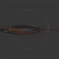Traditional Handmade Wooden Bow with Intricate Carved Patterns as Hunting Weapon
