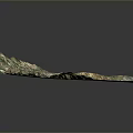 Detailed Natural Landscape Terrain with Mountain Ranges Green Valleys and River Paths
