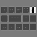 Grey Wall Switch Sockets With Different Types And Smart Display Design