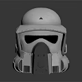 White Structured Helmet with Modern Futuristic Design for Stylish Outfits
