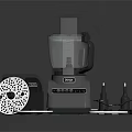 Ninja Food Processor With Multiple Blades Attachments And Lid For Kitchen Use 3d model