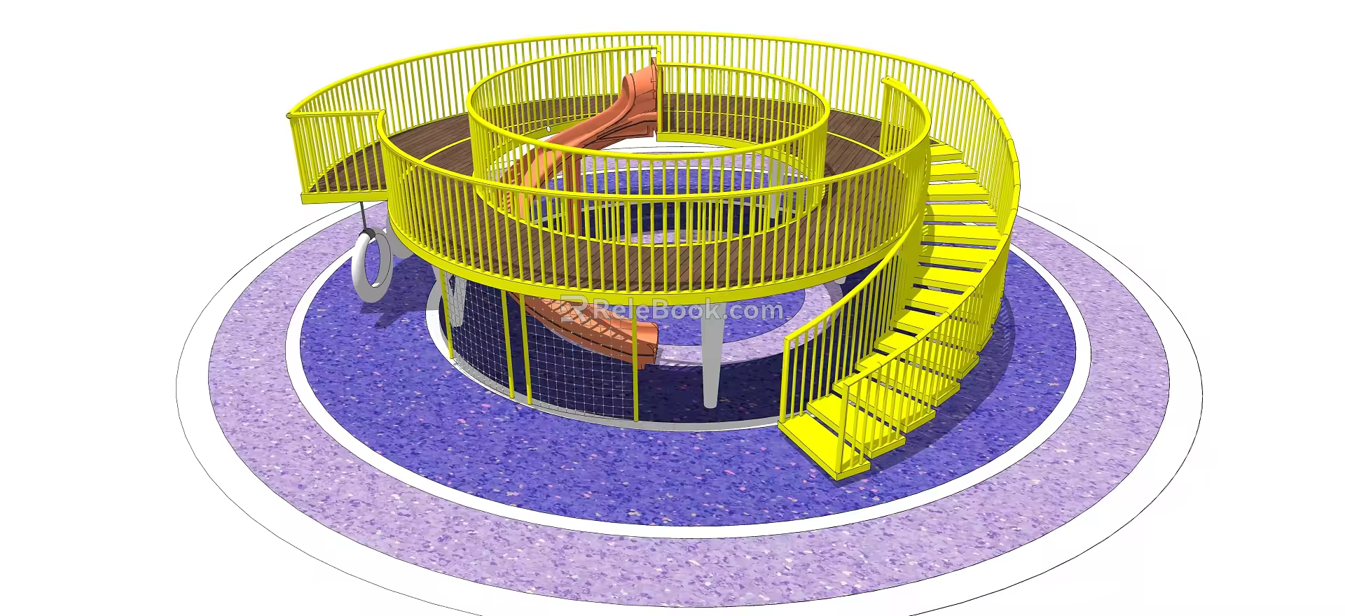 Modern slide children'slide 3d model