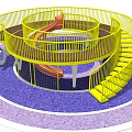 Modern slide children'slide 3d model
