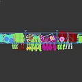 Neatly Organized Closet With Hanging Folded Clothes Bags Shoes And Decorative Items