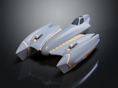 Modern Fighter Science Fiction Fighter 3d model