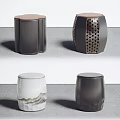 Modern Design Stools With Different Colors Textures And Patterns For Home Decor 3d model