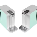 Two Light Green And Silver Modern Water Dispensers With Stylish Control Panel For Daily Use