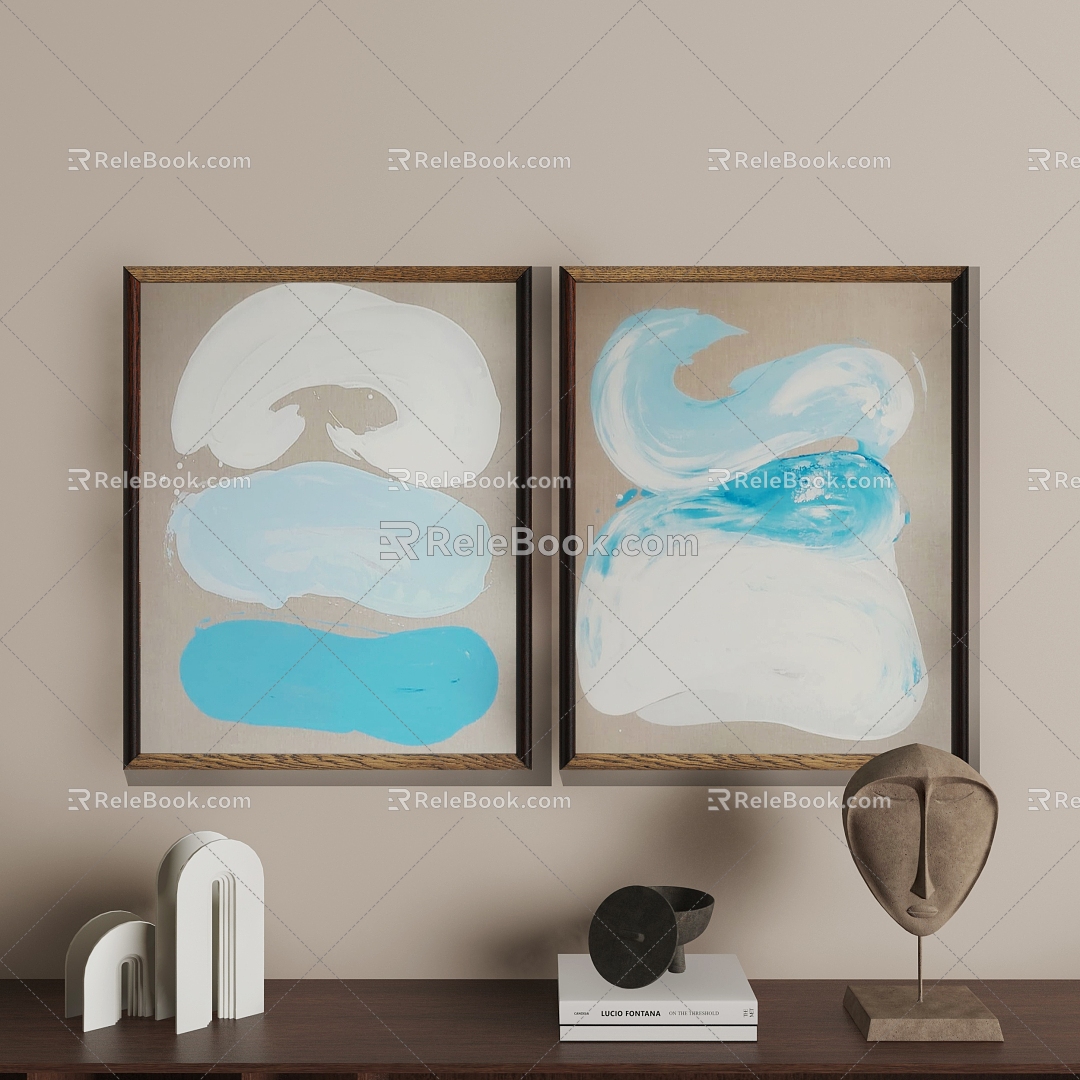 Abstract Hanging Paintings model